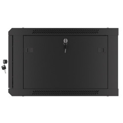 LANBERG RACKOVÁ SKRIŇA 19'' PRO MONTÁŽ NA STENU 6U/600X600 PRO VLASTNÚ MONTÁŽ S KOVOVÝMI DVERAMI ČIERNA