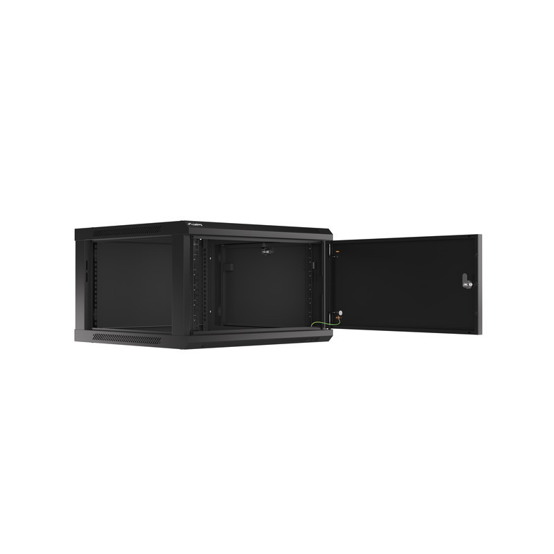 LANBERG RACKOVÁ SKRIŇA 19'' PRO MONTÁŽ NA STENU 6U/600X600 PRO VLASTNÚ MONTÁŽ S KOVOVÝMI DVERAMI ČIERNA