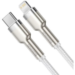 NONAME - Baseus Dátový kábel Cafule USB-C/Lightning PD 20W 2m biely