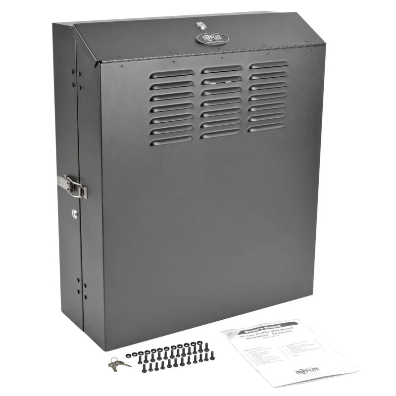 EATON - Skriňa SmartRack 4U vertikálne, Š-650, V-730, hĺbka pre prepínače, montáž na stenu