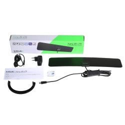 EVOLVEO Xany 2B, 230/5V, aktívna pokojová anténa FM/DAB+/DVB-T2, filter LTE,4G,5G