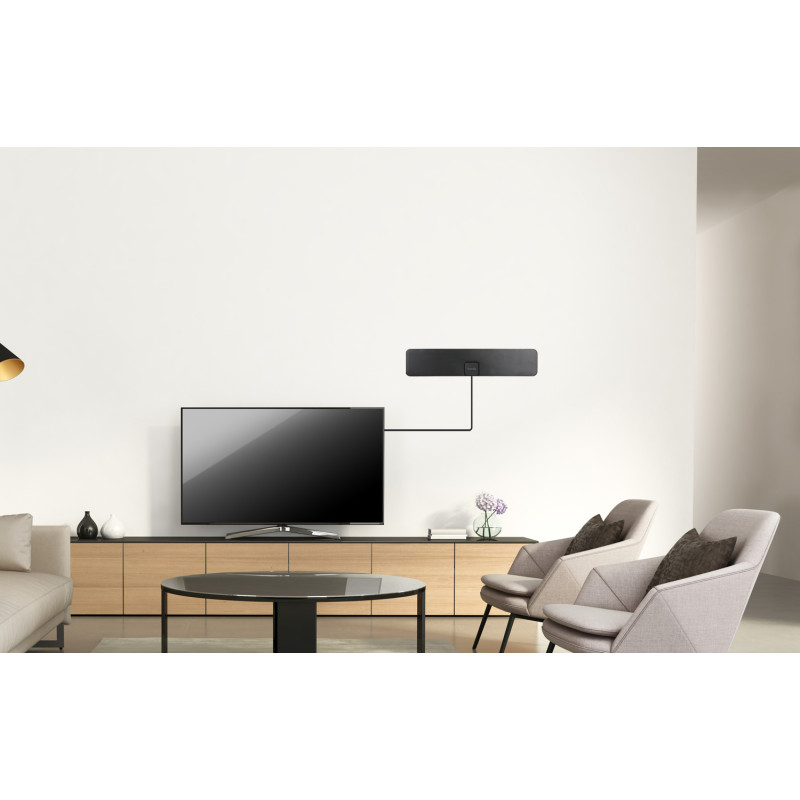 EVOLVEO Xany 2B, 230/5V, aktívna pokojová anténa FM/DAB+/DVB-T2, filter LTE,4G,5G