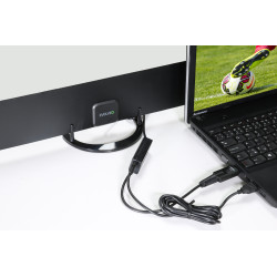EVOLVEO Xany 2B, 230/5V, aktívna pokojová anténa FM/DAB+/DVB-T2, filter LTE,4G,5G