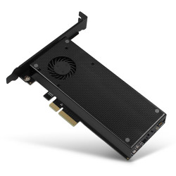 AXAGON PCEM2-DC, PCIe x4 - M.2 NVMe M-key + SATA B-key slot adaptér, chladič, vr. LP