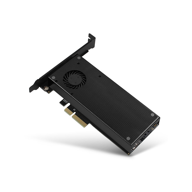 AXAGON PCEM2-DC, PCIe x4 - M.2 NVMe M-key + SATA B-key slot adaptér, chladič, vr. LP