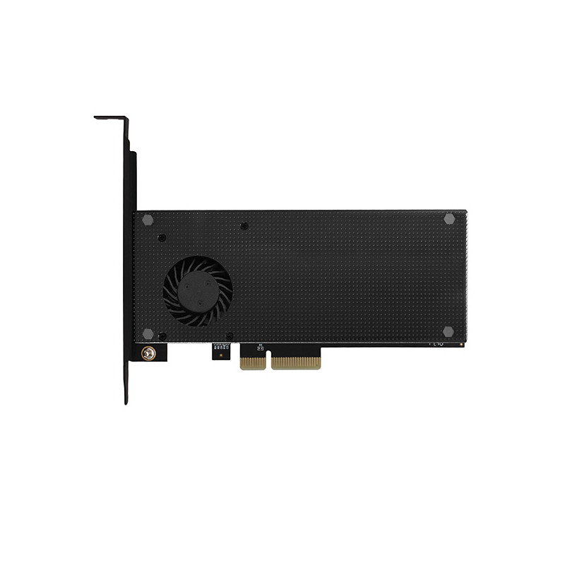 AXAGON PCEM2-DC, PCIe x4 - M.2 NVMe M-key + SATA B-key slot adaptér, chladič, vr. LP