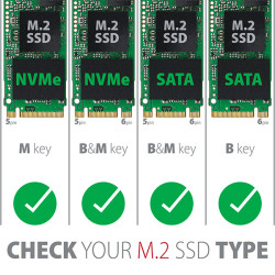 AXAGON PCEM2-DC, PCIe x4 - M.2 NVMe M-key + SATA B-key slot adaptér, chladič, vr. LP