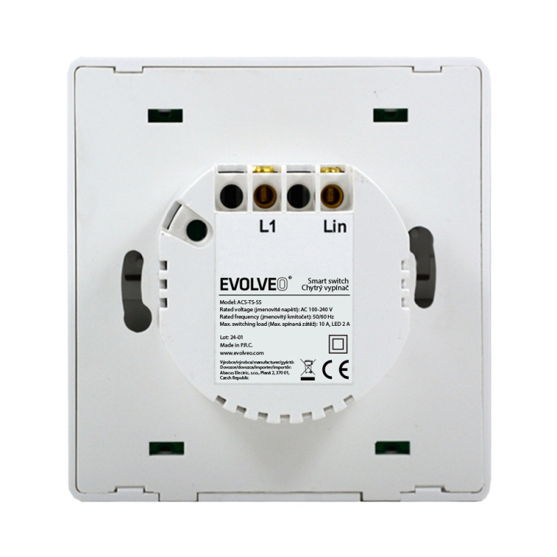 EVOLVEO WiFi Dual Switch, šikovný vypínač