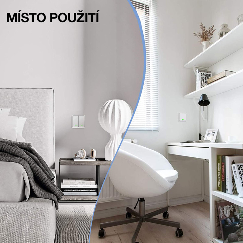 EVOLVEO WiFi Dual Switch, šikovný vypínač