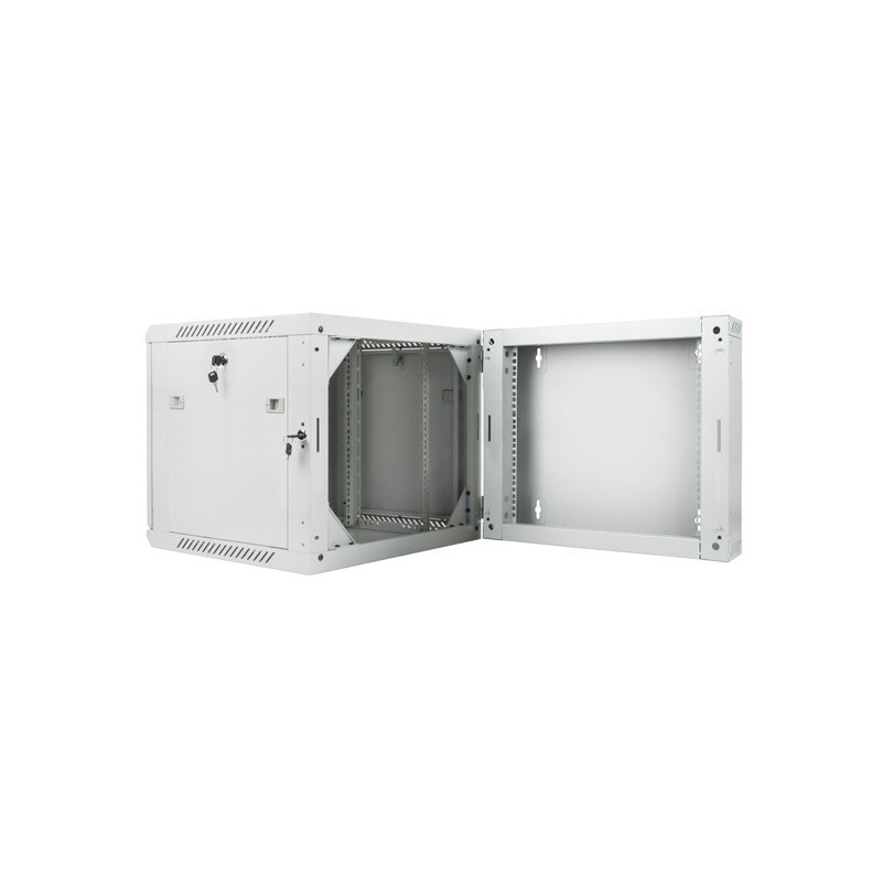 LANBERG RACKOVÁ SKRIŇA 19'' DVOJDIELNA NÁSTENNÁ 9U/600X600 (FLAT PACK) ŠEDÁ