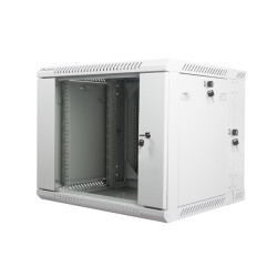 LANBERG RACKOVÁ SKRIŇA 19'' DVOJDIELNA NÁSTENNÁ 9U/600X600 (FLAT PACK) ŠEDÁ