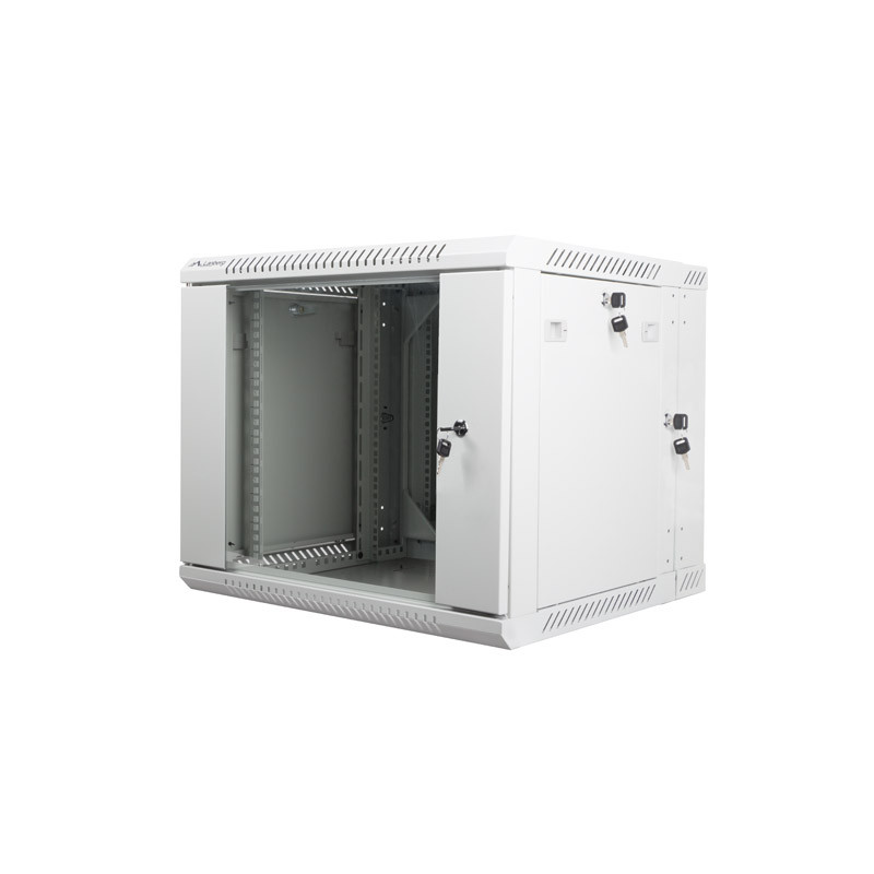 LANBERG RACKOVÁ SKRIŇA 19'' DVOJDIELNA NÁSTENNÁ 9U/600X600 (FLAT PACK) ŠEDÁ