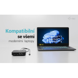 i-tec USB-C Dual HDMI Docking Station with Power Delivery 100W + i-tec Universal Charger 100W