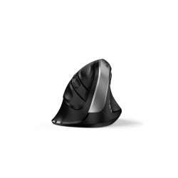 Genius Ergo 8250S/Vertikálna/Optická/Pre pravákov/1 600 DPI/Bezdrôtová USB/Čierna-strieborná