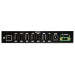 EATON - Rozbočovač 7x USB 2, priemyselný, odolnosť ESD 15kV, kovové Puzdro, možnosť montáže