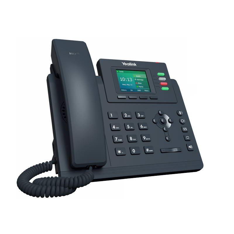 Yealink SIP-T33G SIP telefón, PoE, 2,4'' 320x240 farebný LCD, 4 x SIP úč., GigE