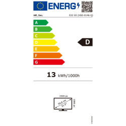 HP/E22 G5/21,5''/IPS/FHD/75Hz/5ms/Blck-Slvr/3R