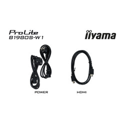 iiyama ProLite/B1980S-W1/19''/TN/1280x1024/75Hz/3ms/White/3R