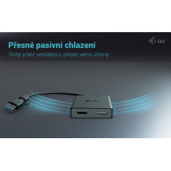 i-tec USB-A/USB-C Dual 4K DP Video adaptér