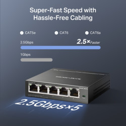 Mercusys MS105GS-M2 5x2.5G Desktop switch