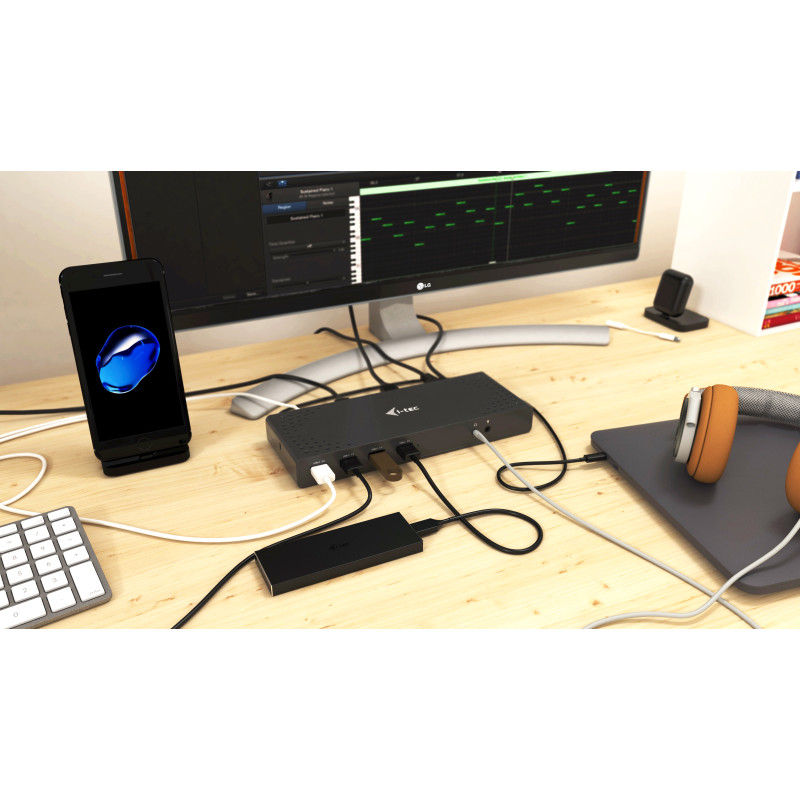 i-tec USB 3.0 / USB-C 5K Univerzálna dual dokovacia stanica