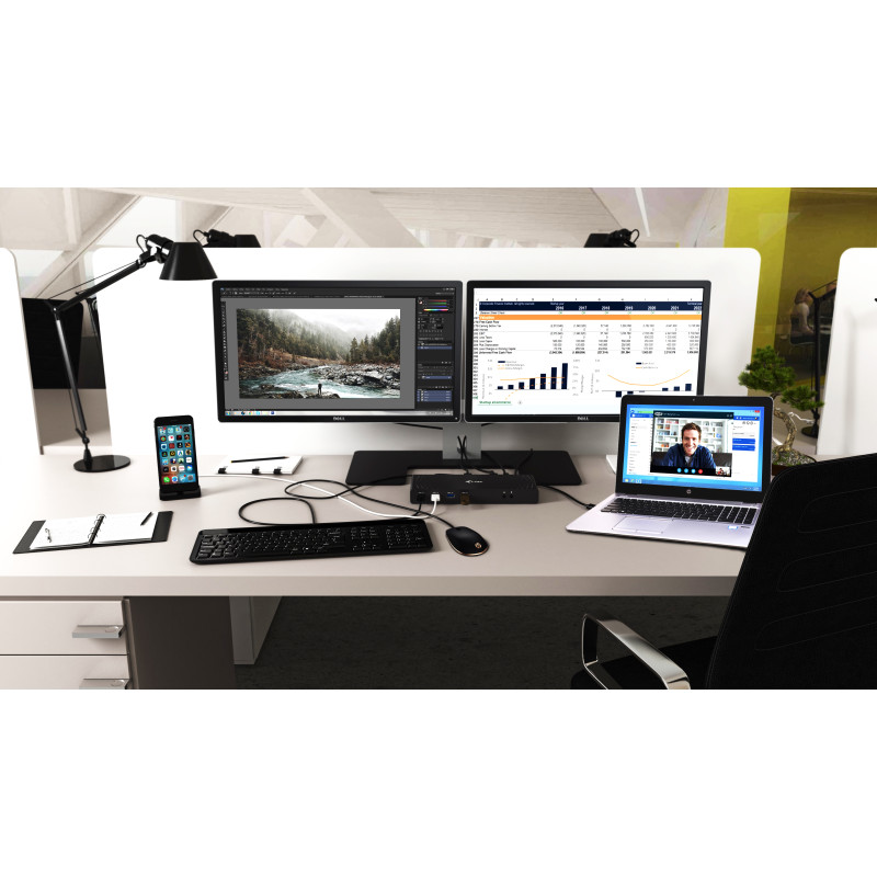 i-tec USB 3.0 / USB-C 5K Univerzálna dual dokovacia stanica