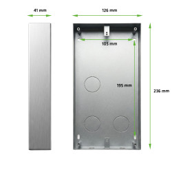 EVOLVEO DoorPhone ID-MSB Kovová povrchová montážna krabica pre vonkajšiu jednotku