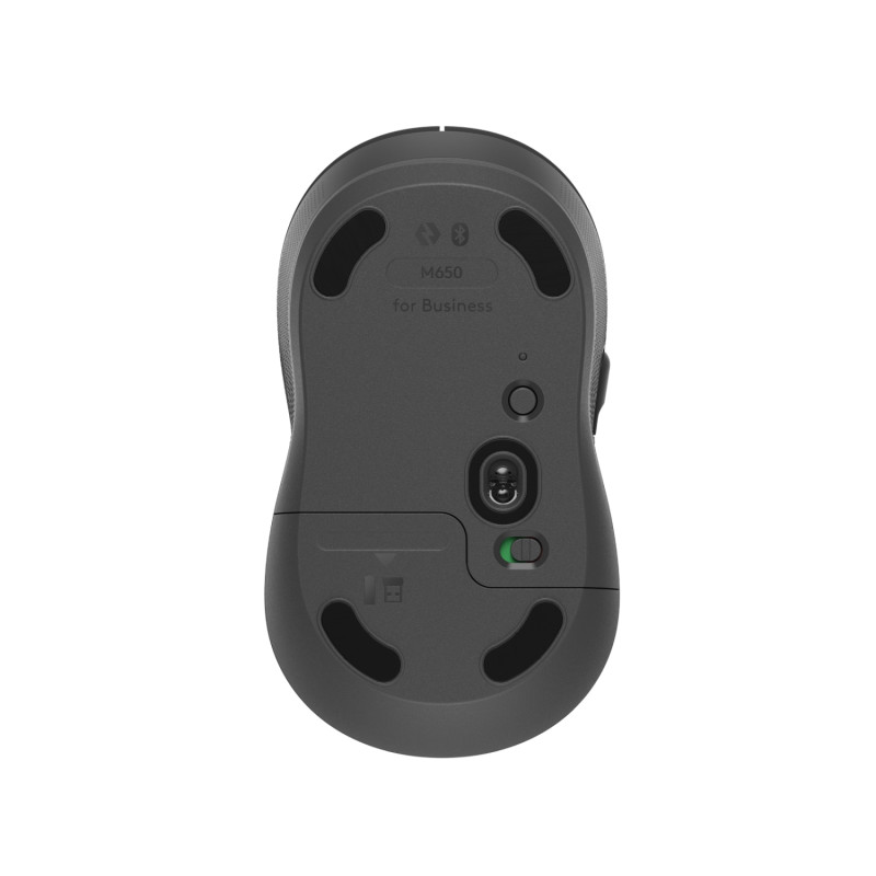 LOGITECH Signature M650 for Business/Kancelárska/Laserová/Pre pravákov/4 000 DPI/USB+BT/Grafitová