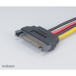AKASA - Adaptér SATA na 4pin Molex - 15 cm 2 ks