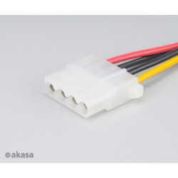 AKASA - Adaptér SATA na 4pin Molex - 15 cm 2 ks