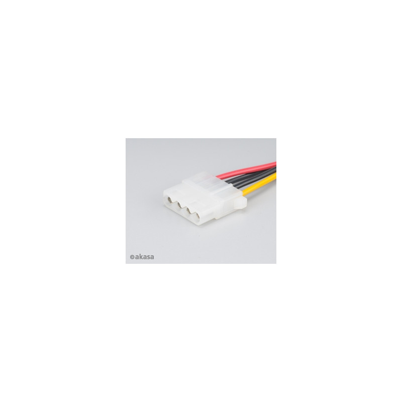 AKASA - Adaptér SATA na 4pin Molex - 15 cm 2 ks