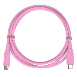 PremiumCord silikónový USB-C 60W, ružový, 1.5m