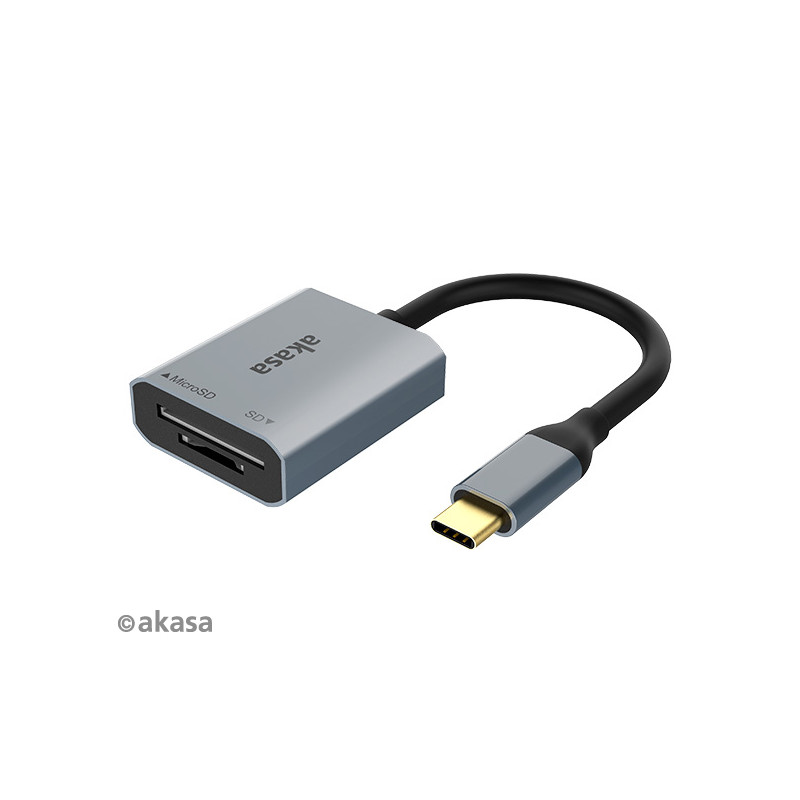 AKASA USB 3.2 Type-C Dual čítačka kariet
