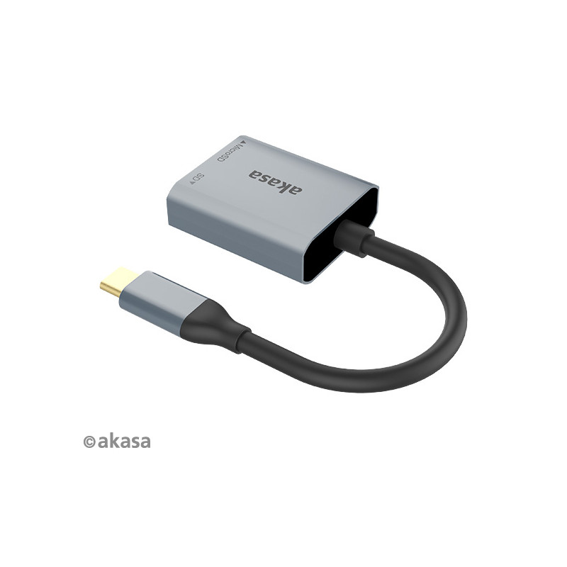 AKASA USB 3.2 Type-C Dual čítačka kariet