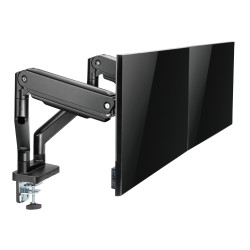 Držiak monitora Brateck LDT60-C024 dve ramená vedľa seba mechanická pružina Heavy Duty