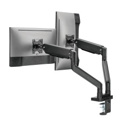 Držiak monitora Brateck LDT60-C024 dve ramená vedľa seba mechanická pružina Heavy Duty