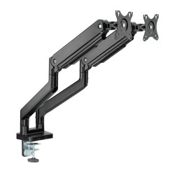 Držiak monitora Brateck LDT60-C024 dve ramená vedľa seba mechanická pružina Heavy Duty