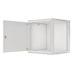 LANBERG RACKOVÁ SKRIŇA 19'' NÁSTENNÁ 12U/600X600 PRO VLASTNÚ MONTÁŽ S KOVOVÝMI DVERAMI ŠEDÁ