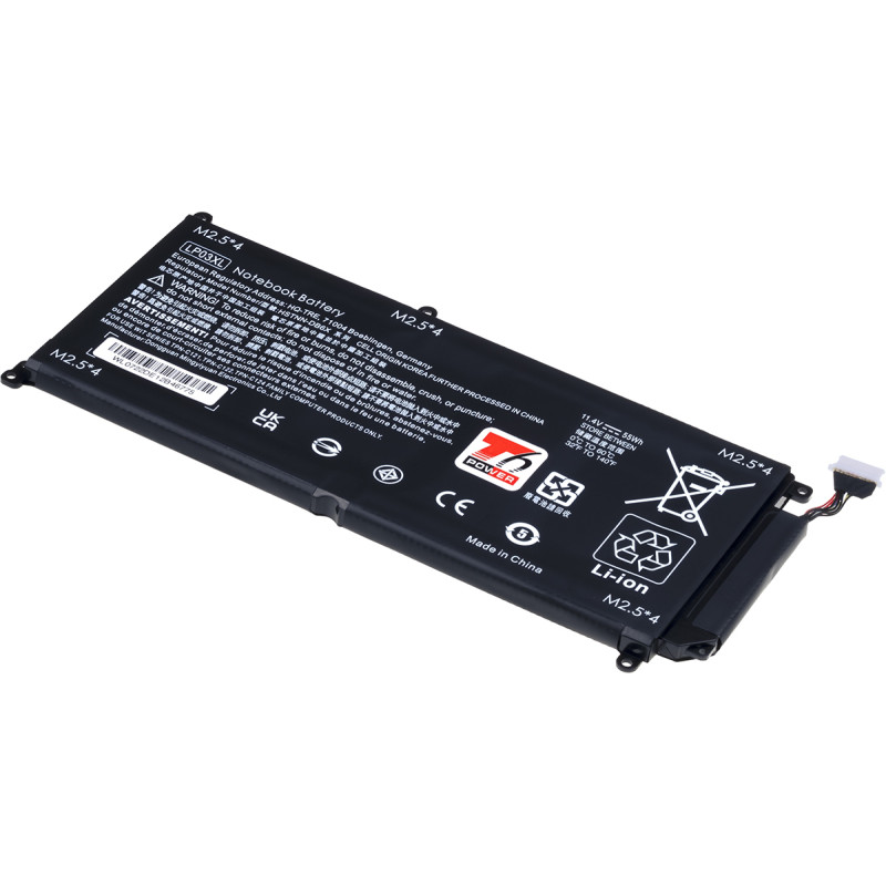 Batéria T6 Power HP Envy 15-ae000, 15-ae100 séria, 4800mAh, 55Wh, 3cell, Li-pol