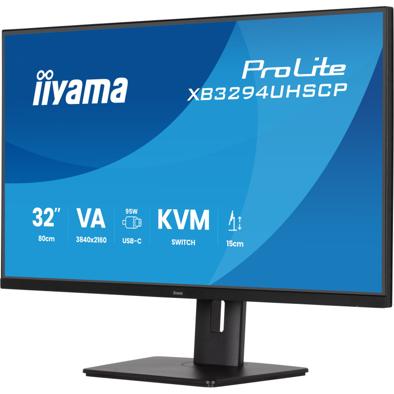 iiyama ProLite/XB3294UHSCP-B1/31,5''/VA/4K UHD/60Hz/2ms/Čierna/5R