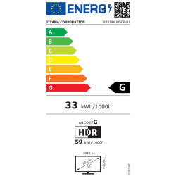 iiyama ProLite/XB3294UHSCP-B1/31,5''/VA/4K UHD/60Hz/2ms/Čierna/5R