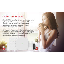 iGET SECURITY M5-4G Premium - Inteligentný 4G/WiFi/LAN alarm, ovládanie kamer a zásuviek, Android, iOS