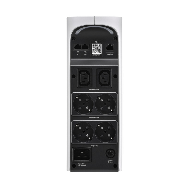 APC Back-UPS Pro, 2200VA/1320W, Tower, 230V, 4x Schuko a 2x IEC C13 outlets, RGB