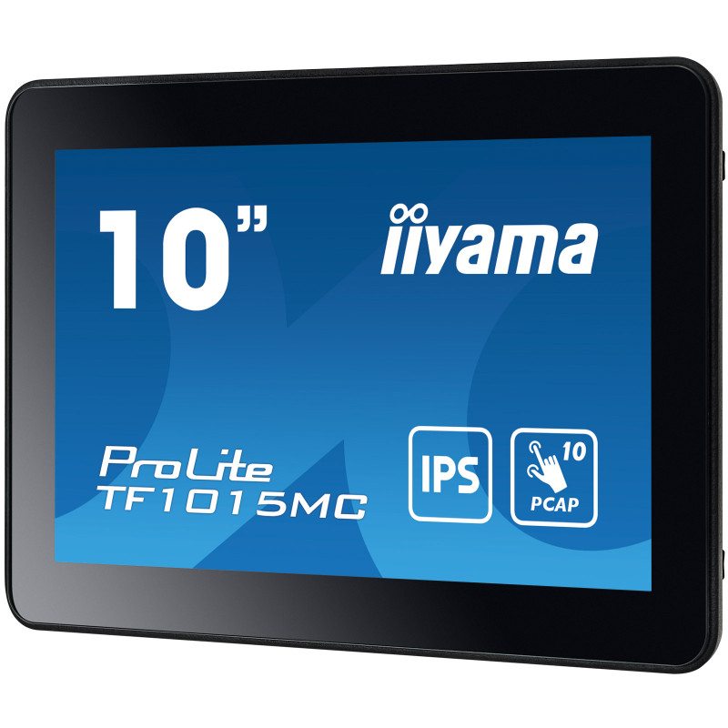 10'' iiyama TF1015MC-B3: WXGA, 10P, VGA, HDMI, DP
