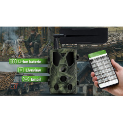 EVOLVEO StrongVision LTE POWER, fotopasca & bezp. kamera, 4G LTE, cloud/e-mail, 3x21700 batéria