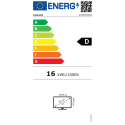 Philips/27B2N3500J/27''/IPS/QHD/120Hz/4ms/Black/5R