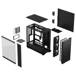 Fractal Design North XL Momentum Edition/Big Tower/Transpar./Čierna