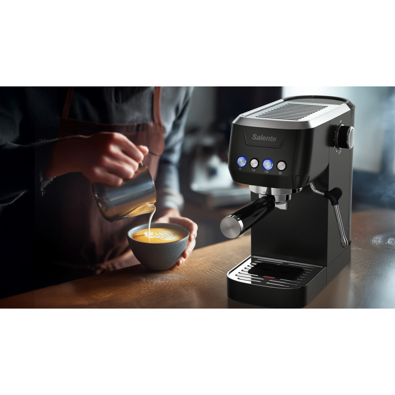Salente Coffio, pákový kávovar, black-anthracite