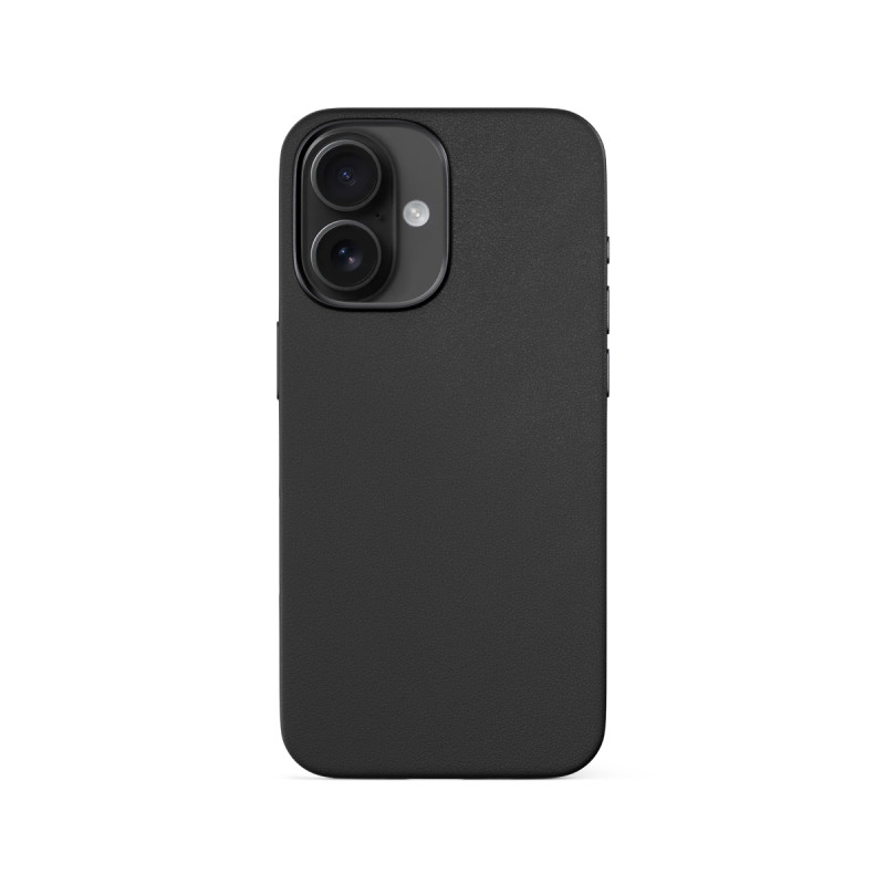 Epico Mag+ kožený kryt iPhone 16 - čierna