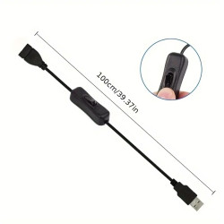 PremiumCord predlž. s vyp. USB M/F 1m